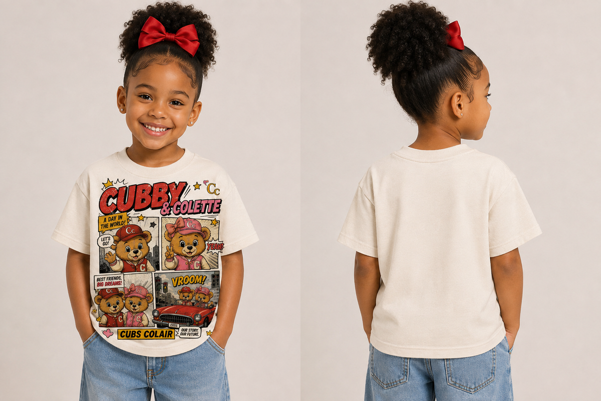 Cubby & Colette: Founding Cubs Story Tee