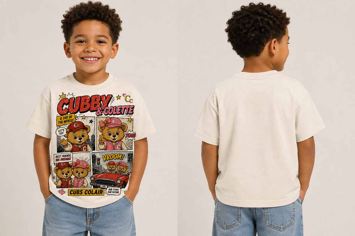 Cubby & Colette: Founding Cubs Story Tee