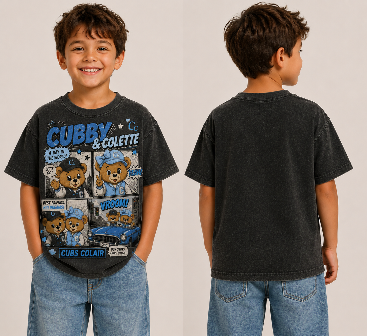 Cubby & Colette: Founding Cubs Story Tee
